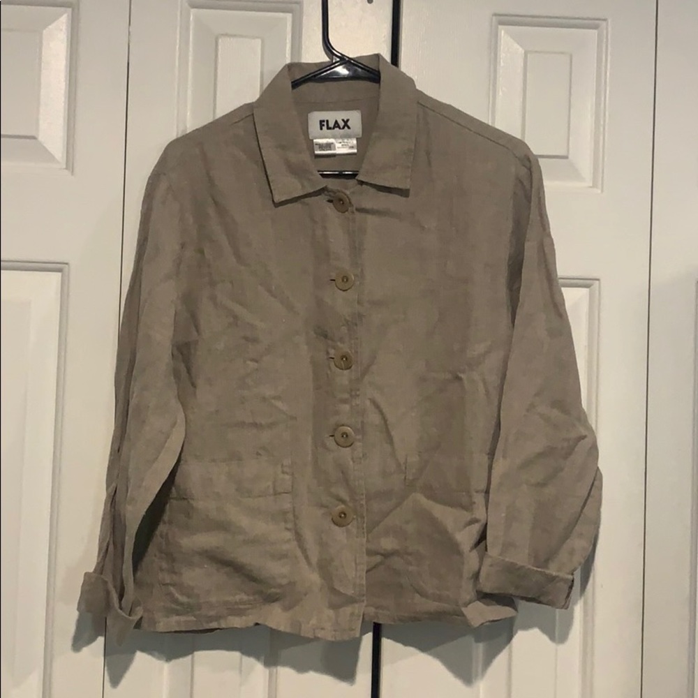 FLAX 100% linen button down